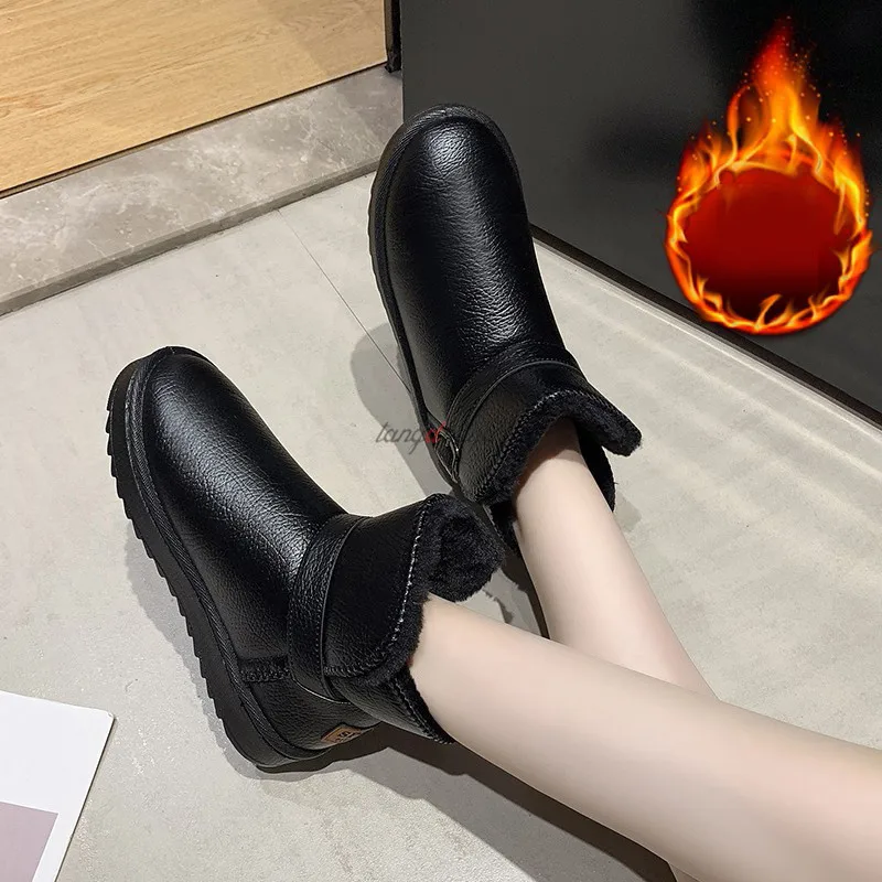 2021 New Winter Plus Velvet PU Waterproof Short-Tube Snow Boots Thickened Warm Women's Boots 35-41 Flat-Heeled Cotton Shoes
2021 New Winter Plus Velvet PU Waterproof Short-Tube Snow Boots Thickened Warm Women's Boots 35-41 Flat-Heeled Cotton Shoes