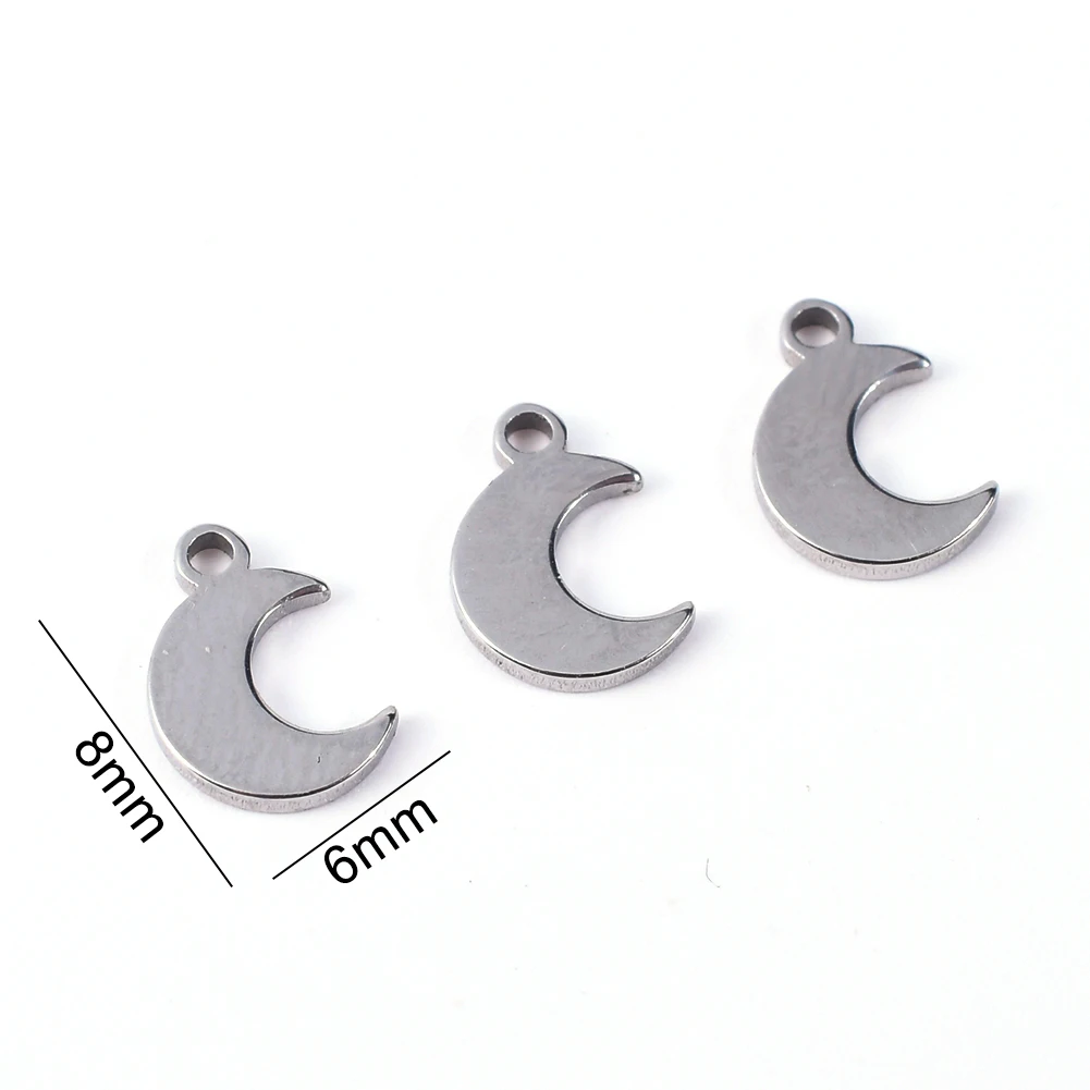 10-30Pcs/Lot 304 Stainless Steel Moon Star Charms DIY Accessories Earrings Bracelet Necklace Pendant For Jewelry Making Supplies 
10-30Pcs/Lot 304 Stainless Steel Moon Star Charms DIY Accessories Earrings Bracelet Necklace Pendant For Jewelry Making Supplies