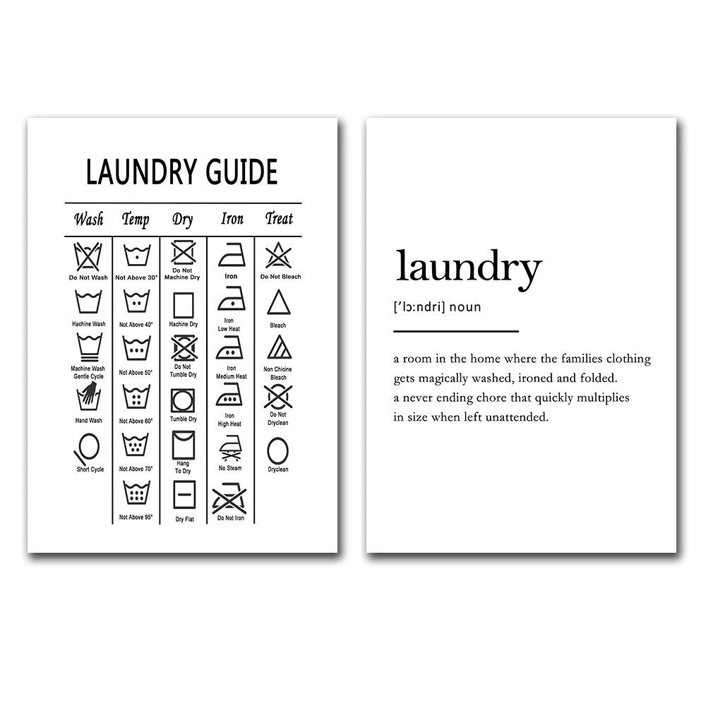 Washroom Quotes Laundry Guide Cheat Sheet Nordic Poster Wall Pictures For Living Room Wall Art Canvas Painting Decor Unframed 
Washroom Quotes Laundry Guide Cheat Sheet Nordic Poster Wall Pictures For Living Room Wall Art Canvas Painting Decor Unframed