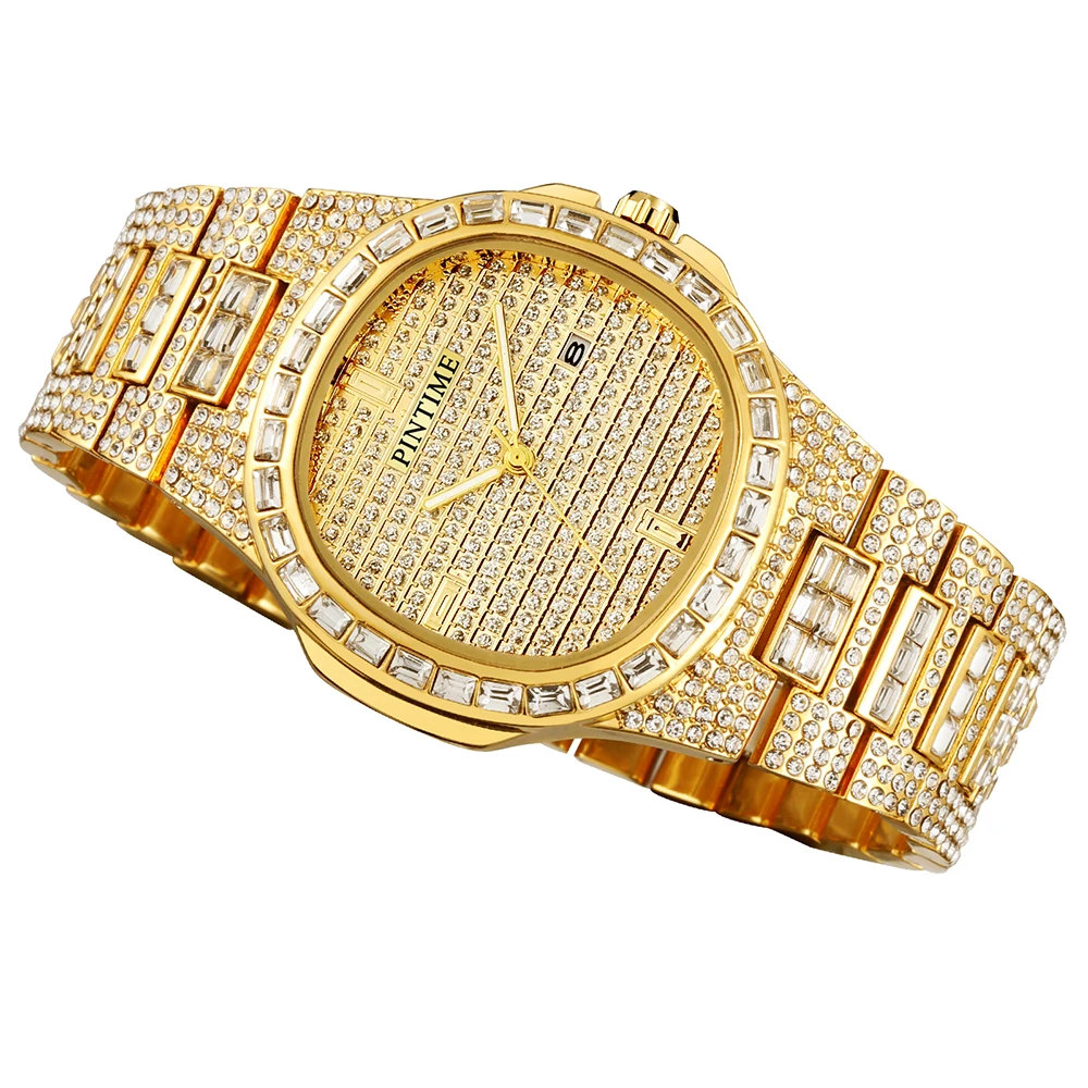 Unique Mens Watches Top Brand Luxury Diamond Iced Out Watch Women Men Gold Quartz Wristwatch relogio masculino zegarek meski
Unique Mens Watches Top Brand Luxury Diamond Iced Out Watch Women Men Gold Quartz Wristwatch relogio masculino zegarek meski