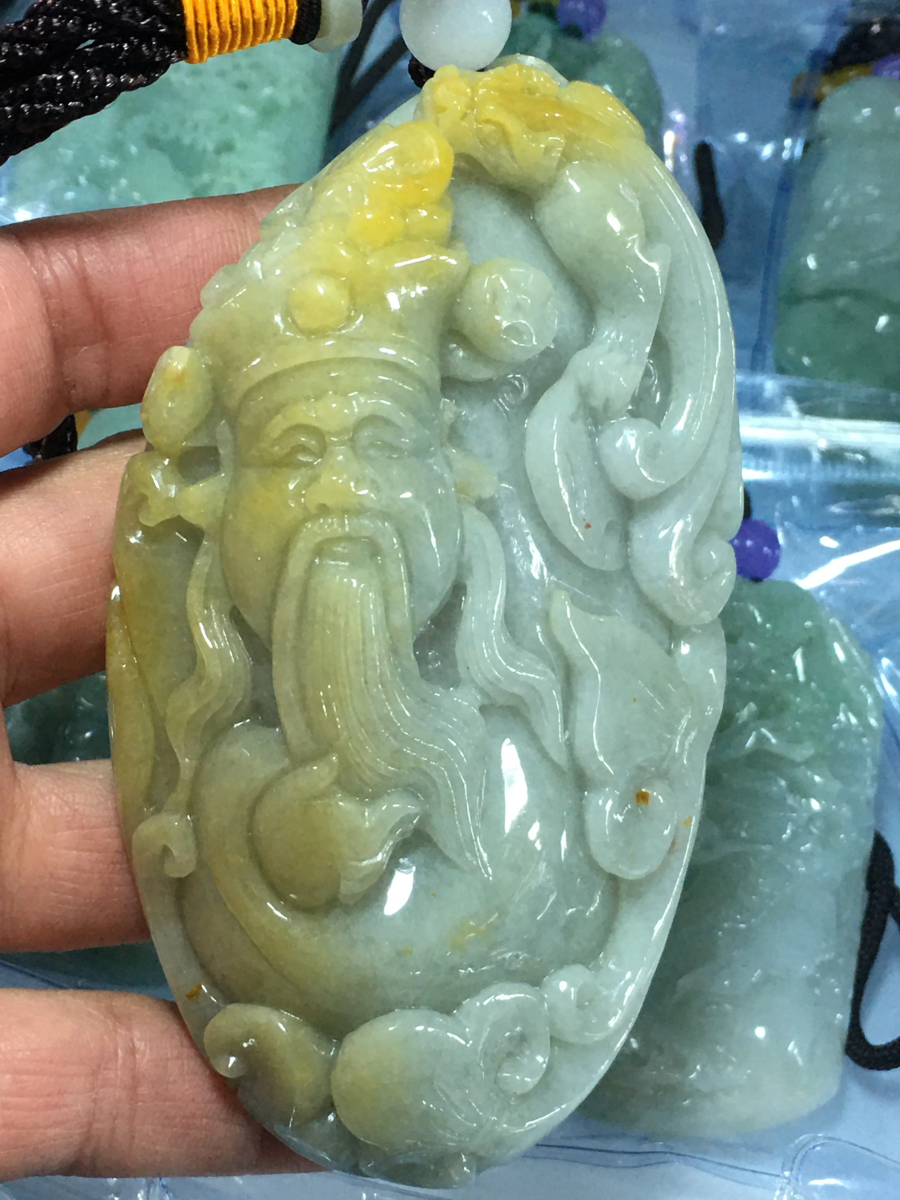 Natural 7A Myanmar jade Handcarved mascot of guan gong green jade pendant jade necklace men pendants jewelry jade necklaces
Natural 7A Myanmar jade Handcarved mascot of guan gong green jade pendant jade necklace men pendants jewelry jade necklaces