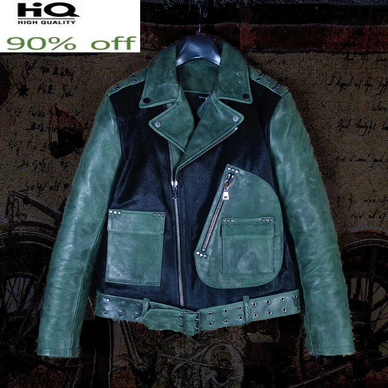 High Quality Real Cow Leather Jacket Men Vintage Motorcycle Mens Leather Jackets and Coats Horse Hair 2022 Hommes Veste
High Quality Real Cow Leather Jacket Men Vintage Motorcycle Mens Leather Jackets and Coats Horse Hair 2022 Hommes Veste