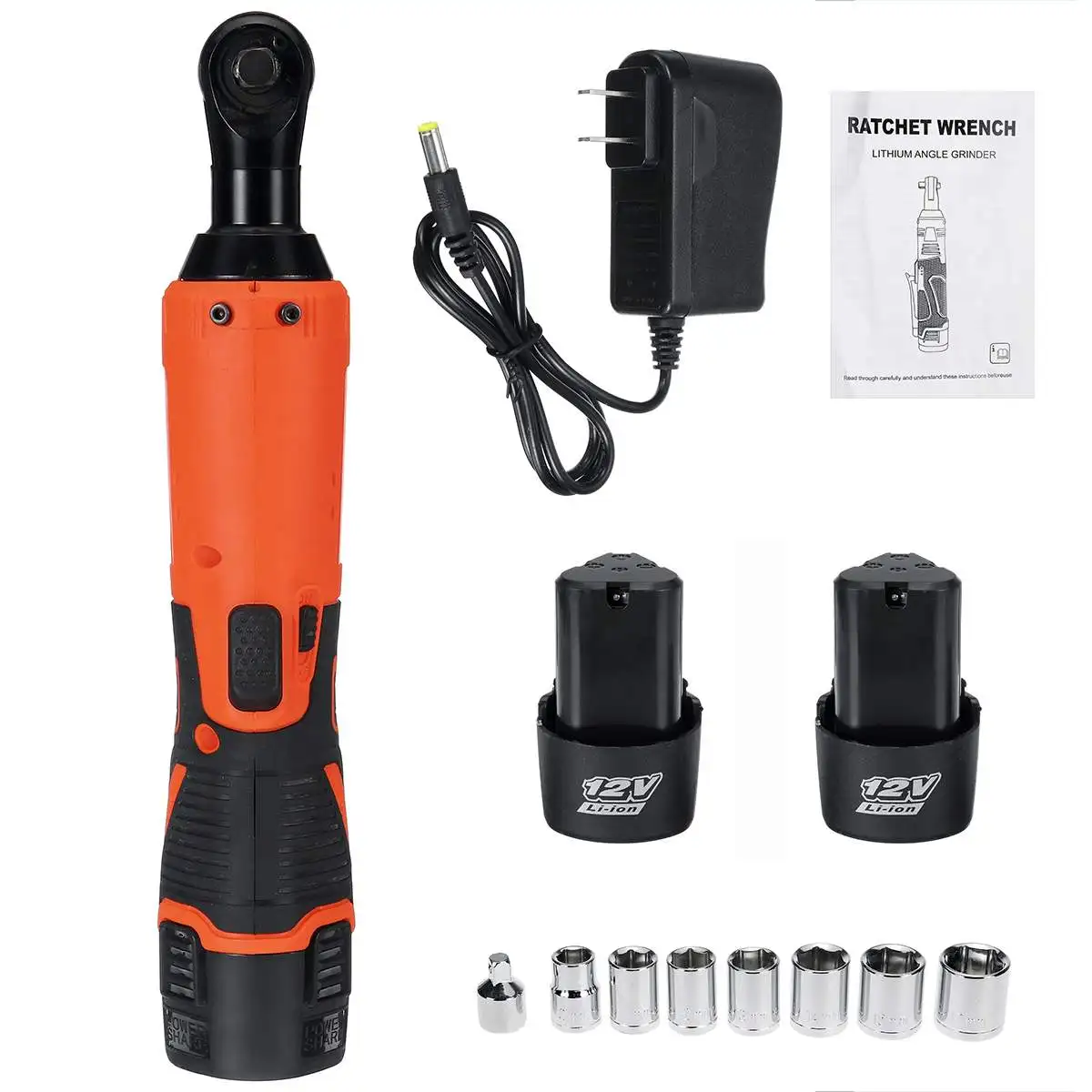 Drillpro 65Nm Electric Wrench 3/8" Cordless Ratchet Scaffolding 90N.m Right Angle Wrench Car Repair Tool 2 Battery Charger Kit 
Drillpro 65Nm Electric Wrench 3/8" Cordless Ratchet Scaffolding 90N.m Right Angle Wrench Car Repair Tool 2 Battery Charger Kit