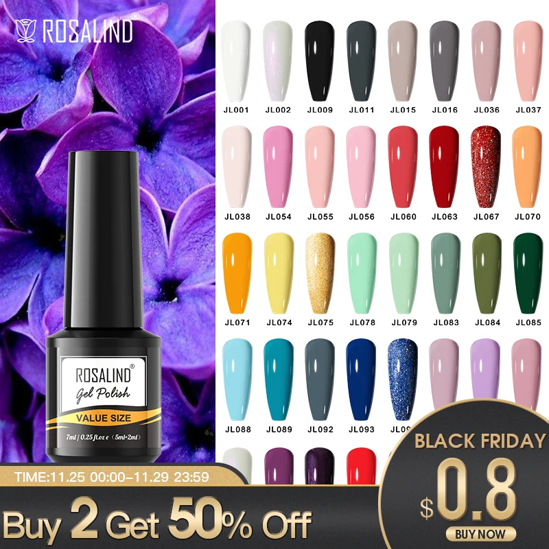 ROSALIND Semi-permanent Nail Polish Pure Gel Varnish All For Nails Art Design 100 Color Soak Off Gel Nail Polish UV LED Nail Gel
ROSALIND Semi-permanent Nail Polish Pure Gel Varnish All For Nails Art Design 100 Color Soak Off Gel Nail Polish UV LED Nail Gel