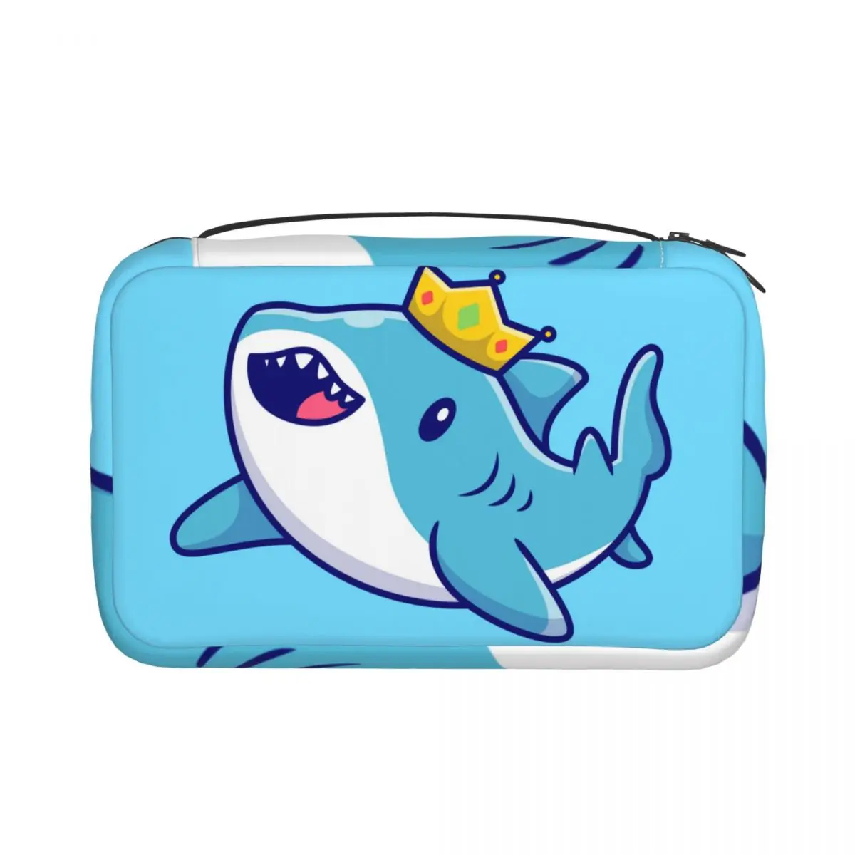 Подвесная сумка для туалетных принадлежностей с изображением милой акулы для плавания с короной, дорожная косметичка для туалетных принад... 
Подвесная сумка для туалетных принадлежностей с изображением милой акулы для плавания с короной, дорожная косметичка для туалетных принад...