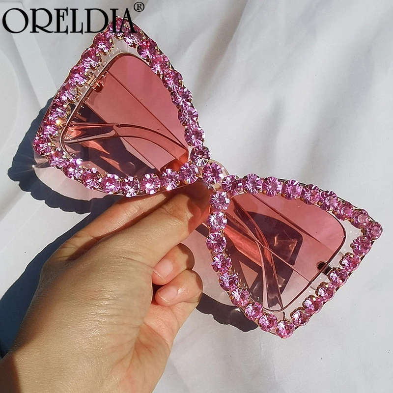 Diamond Butterfly Cat Eye Sunglasses New Women Vintage Oversized Rhinestone Shiny Pink Gradient Sun Glasses Female Eyewear UV400
Diamond Butterfly Cat Eye Sunglasses New Women Vintage Oversized Rhinestone Shiny Pink Gradient Sun Glasses Female Eyewear UV400
