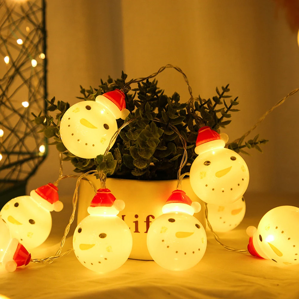 2/6M LED Christmas Decoration Room String Lights Cute Snowman Ball Shaped Waterproof for Room Decor Home Xmas Fairy Lamp
2/6M LED Christmas Decoration Room String Lights Cute Snowman Ball Shaped Waterproof for Room Decor Home Xmas Fairy Lamp
