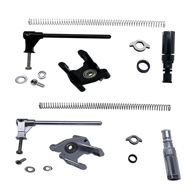 2 Set Folding Bicycle Derailleur Set Chain Pusher Spring for Brompton Folding Bike 2-7 Speeds, Black & Silver
2 Set Folding Bicycle Derailleur Set Chain Pusher Spring for Brompton Folding Bike 2-7 Speeds, Black & Silver