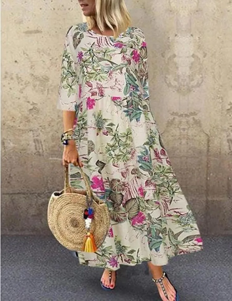 Floral Dress Women Maxi V Neck Boho Long Sleeve Woman Autumn Spring Dress 2021 Casual Beach Dresses for Women Vestidos
Floral Dress Women Maxi V Neck Boho Long Sleeve Woman Autumn Spring Dress 2021 Casual Beach Dresses for Women Vestidos