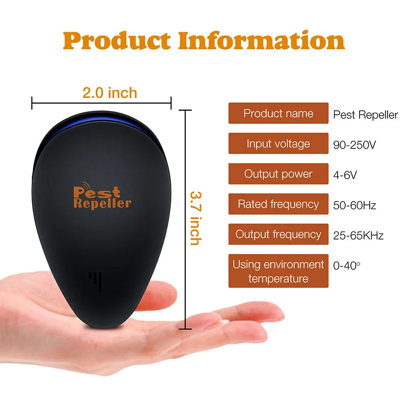 4pcs ultrasonic pest killer Pest Control Anti Rodent Insect Repellent Mole Mouse Cockroach electronic mosquito killer EU Plug
4pcs ultrasonic pest killer Pest Control Anti Rodent Insect Repellent Mole Mouse Cockroach electronic mosquito killer EU Plug