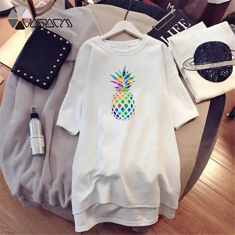 2020 New Fashion Summer Women Cute Pineapple Print Casual Loose Mini White Plus Size M-4XL Party Dresses Femme T-shirt Dress
2020 New Fashion Summer Women Cute Pineapple Print Casual Loose Mini White Plus Size M-4XL Party Dresses Femme T-shirt Dress