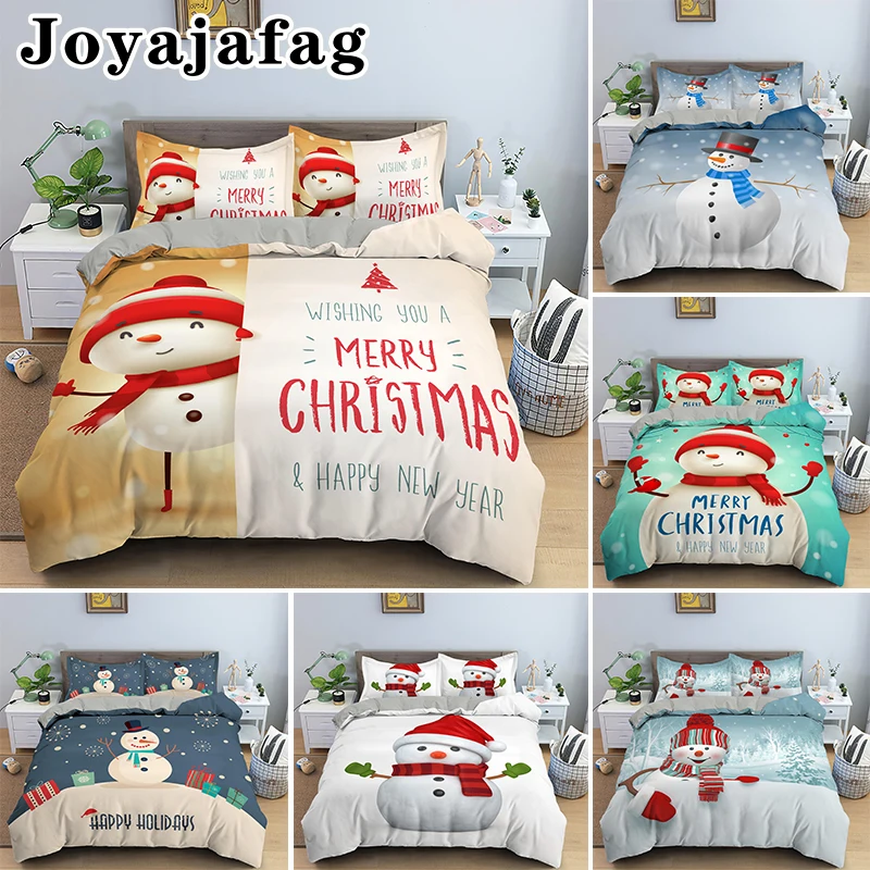 Winter Christmas Snowman Bedding Set King Queen Duvet Cover With Zipper Closure Single Double Bed Sets 1/2pcs Pillowcase
Winter Christmas Snowman Bedding Set King Queen Duvet Cover With Zipper Closure Single Double Bed Sets 1/2pcs Pillowcase