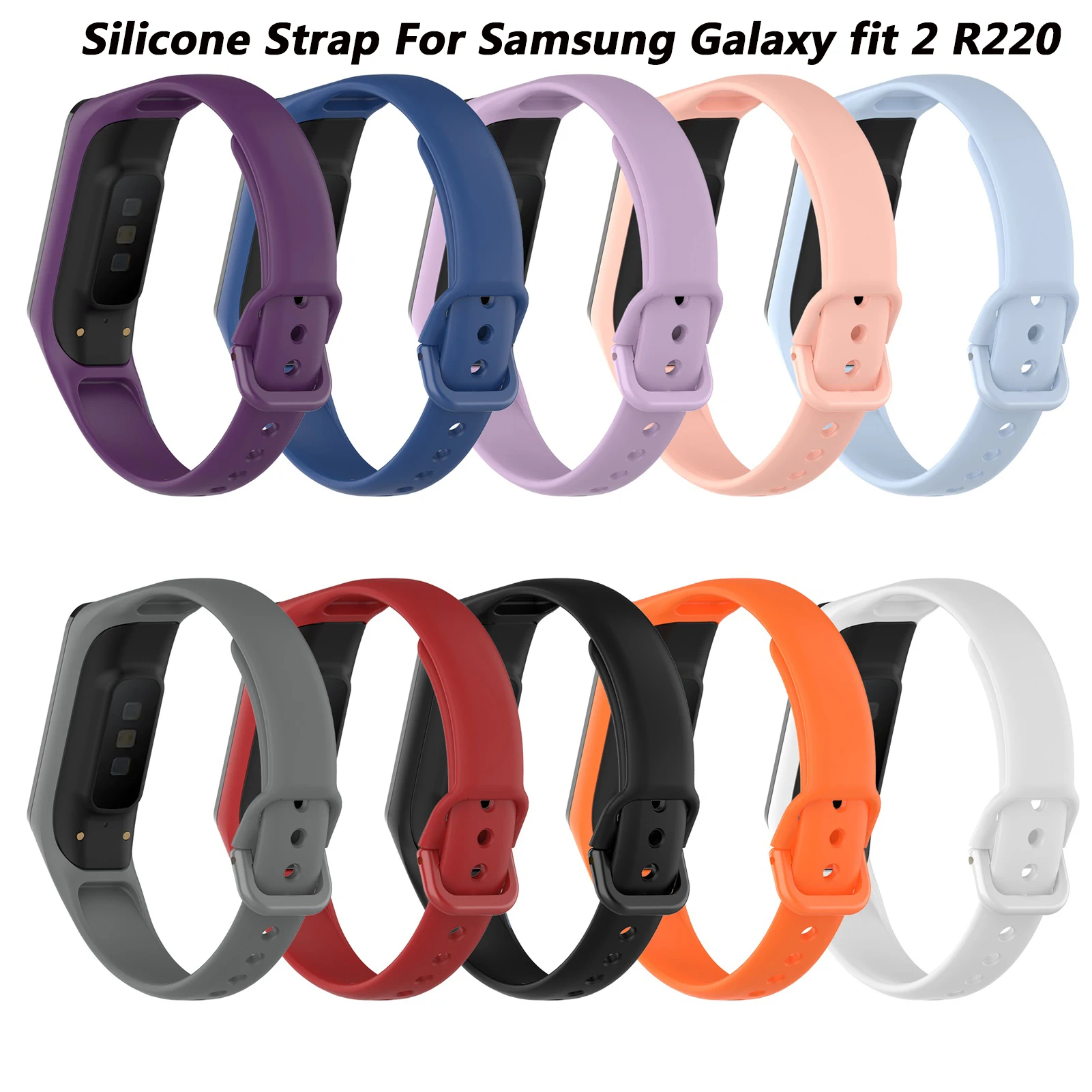 Silicone Replacement Watch Band Wrist Strap For Samsung Galaxy Fit 2 SM-R220 /fit R370Smart WristBand watch Strap Sport Bracelet
Silicone Replacement Watch Band Wrist Strap For Samsung Galaxy Fit 2 SM-R220 /fit R370Smart WristBand watch Strap Sport Bracelet