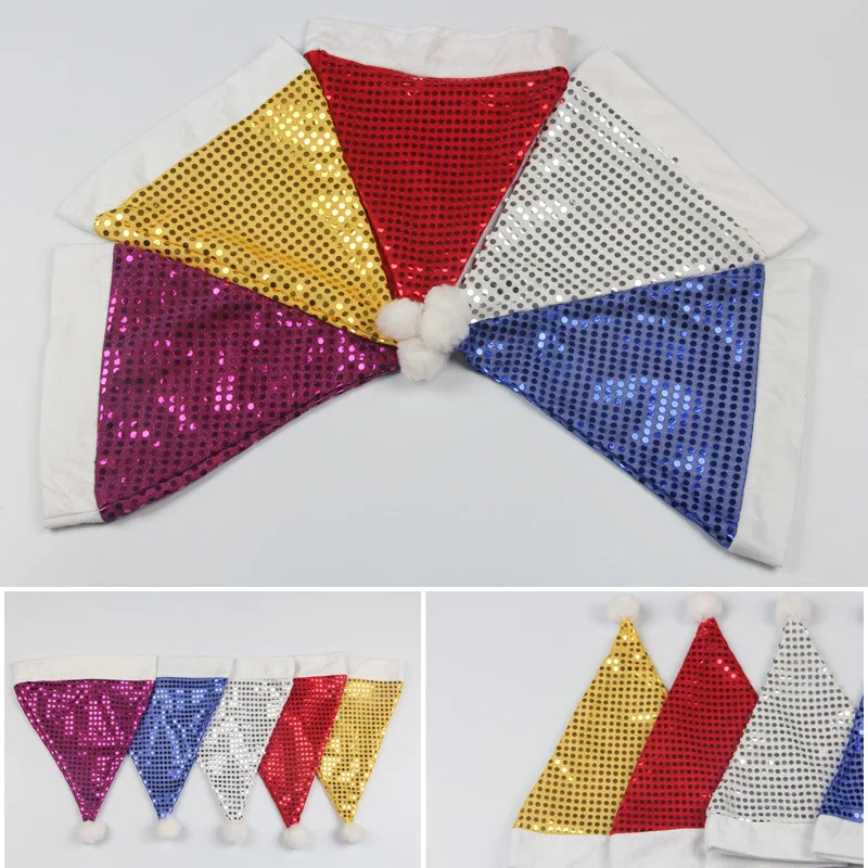 5 Colors Santa Claus Sequins Hats Christmas Decorations Supplies Adults Kids Universal Hats Home Holiday Party New Year Gifts
5 Colors Santa Claus Sequins Hats Christmas Decorations Supplies Adults Kids Universal Hats Home Holiday Party New Year Gifts