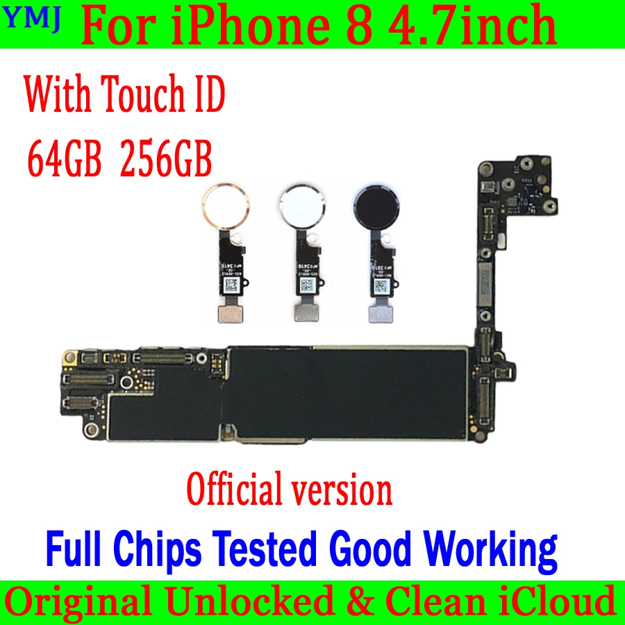 Материнская плата для iphone 8, 4,7 дюйма, 64 ГБ, 256 ГБ, 100% оригинал, с/без Touch ID, бесплатный icloud + IOS, системная логическая плата, хорошо протестирована...
Материнская плата для iphone 8, 4,7 дюйма, 64 ГБ, 256 ГБ, 100% оригинал, с/без Touch ID, бесплатный icloud + IOS, системная логическая плата, хорошо протестирована...