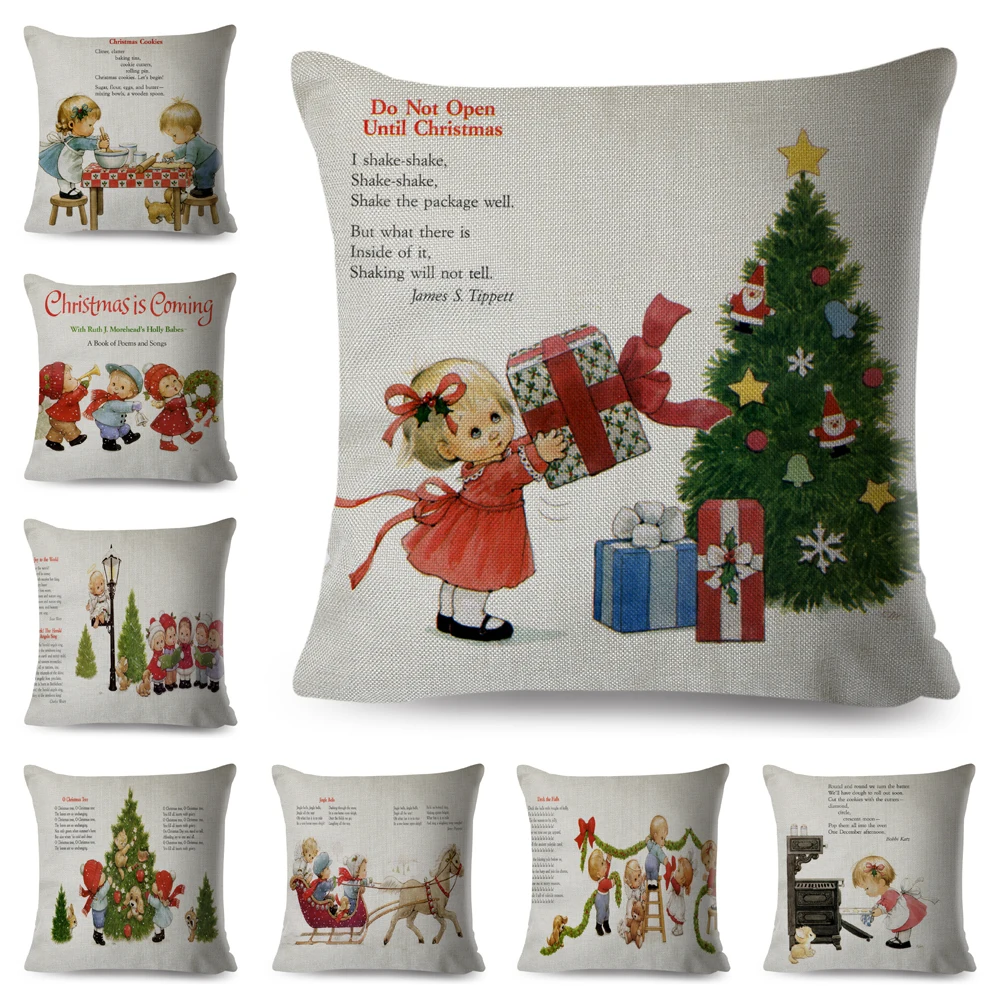 Christmas Story Cushion Cover Decor Cartoon Fairy Tale cojines sofá for Children Room Sofa Home Polyester Pillowcase 45x45cm
Christmas Story Cushion Cover Decor Cartoon Fairy Tale cojines sofá for Children Room Sofa Home Polyester Pillowcase 45x45cm