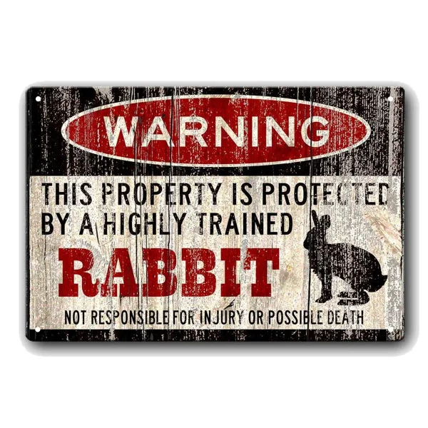 Rabbit Sign Funny Metal Signs Rabbit Warning Sign Pet Gift Vintage Tin Metal Sign Bar Club Cafe Garage Wall Decor Farm Decor Art
Rabbit Sign Funny Metal Signs Rabbit Warning Sign Pet Gift Vintage Tin Metal Sign Bar Club Cafe Garage Wall Decor Farm Decor Art