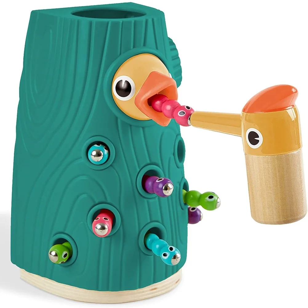 Fine Motor Skills Toys for Girls and Boy Gift Montessori Sensory Learning Toys Magnetic Worm Game for Kids Hungry Woodpecker Toy
Fine Motor Skills Toys for Girls and Boy Gift Montessori Sensory Learning Toys Magnetic Worm Game for Kids Hungry Woodpecker Toy