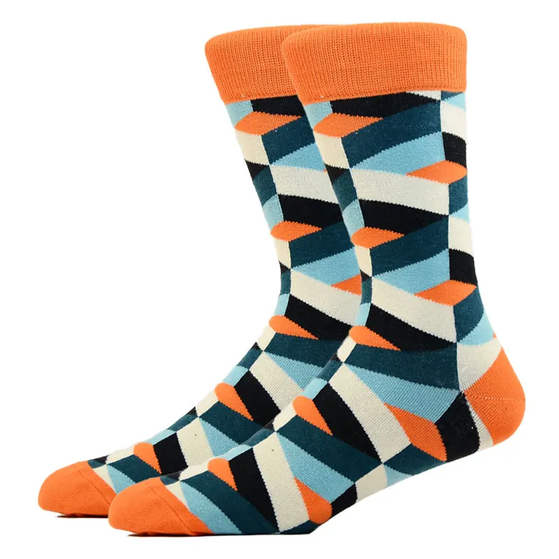 Funny Men Socks Gentleman High Quality Color Puzzle Diamond Geometric happy Socks Business Party Dress Cotton Socks for Men
Funny Men Socks Gentleman High Quality Color Puzzle Diamond Geometric happy Socks Business Party Dress Cotton Socks for Men