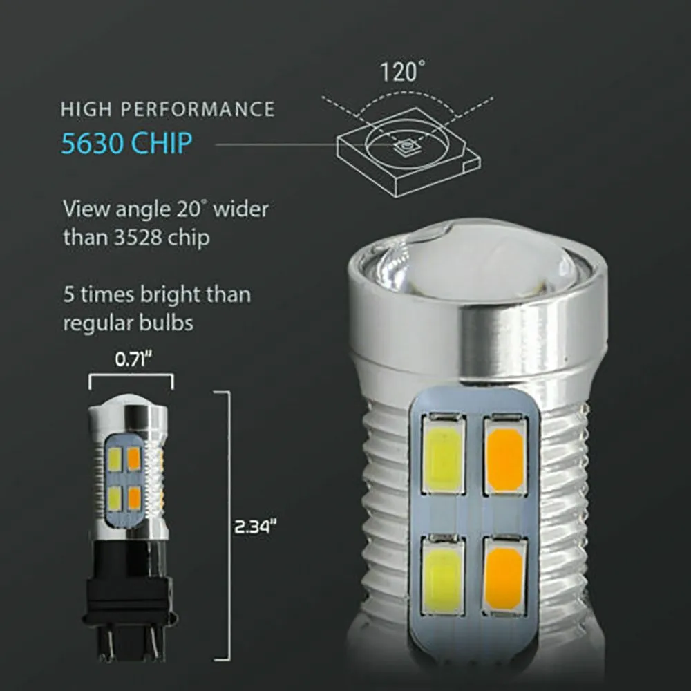 Hot Sale White&Amber 7443 7440 7444 LED Turn Signal Switchback DRL Parking Light Bulbs 2x LED Bulbs
Hot Sale White&Amber 7443 7440 7444 LED Turn Signal Switchback DRL Parking Light Bulbs 2x LED Bulbs