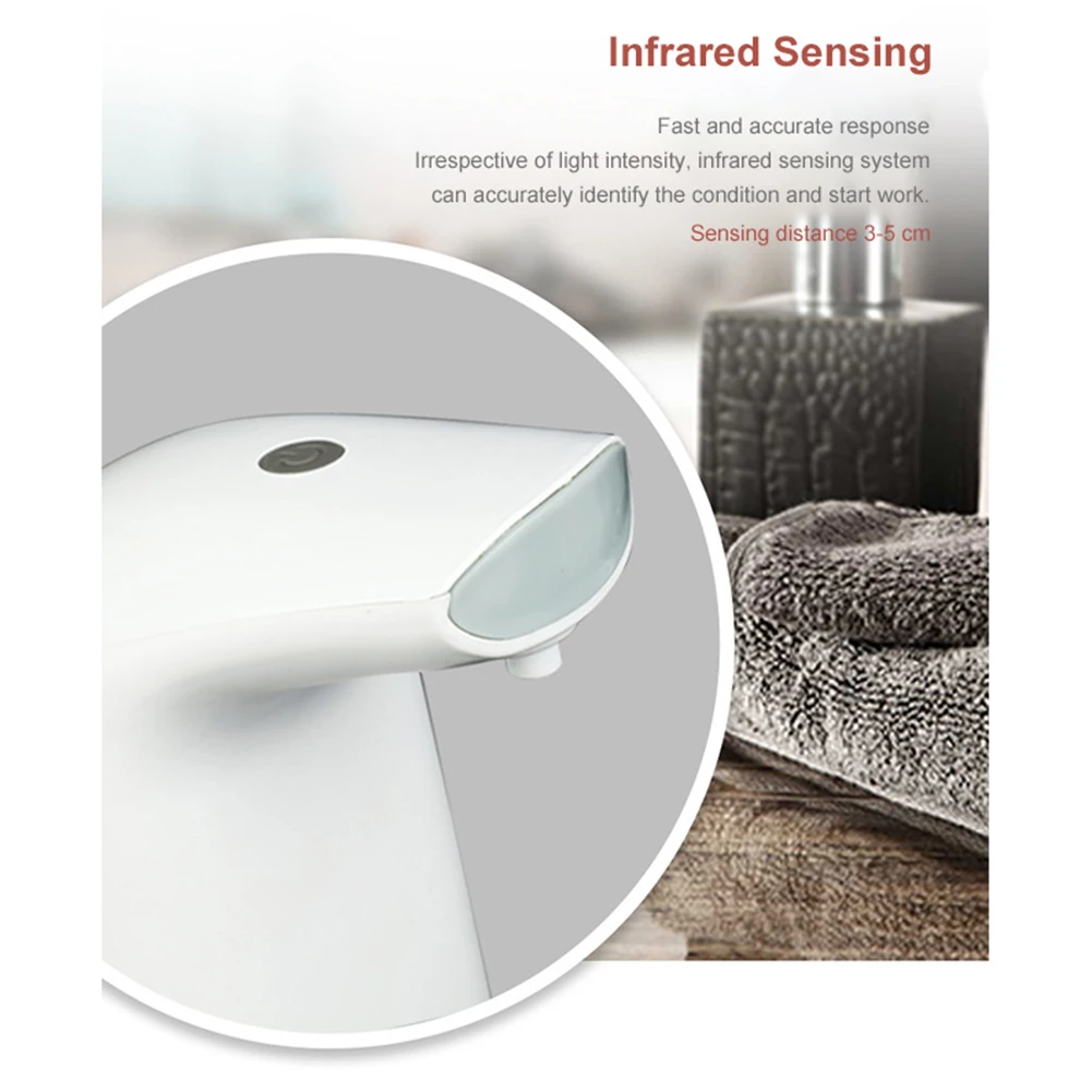 Automatic Soap Dispenser Touchless Foaming Dispenser Infrared Sensor Foaming Soap Pump For Kitchen Bathroom
Automatic Soap Dispenser Touchless Foaming Dispenser Infrared Sensor Foaming Soap Pump For Kitchen Bathroom