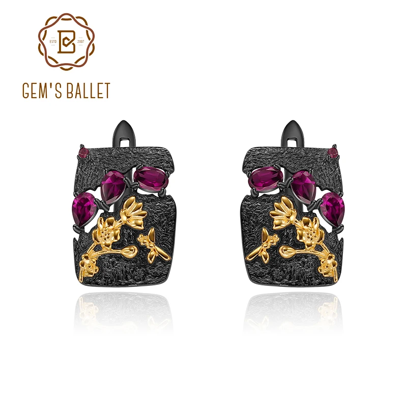 Женские серьги-клипсы GEM'S, из серебра 925 пробы с натуральным родолитом и гранатом
Женские серьги-клипсы GEM'S, из серебра 925 пробы с натуральным родолитом и гранатом