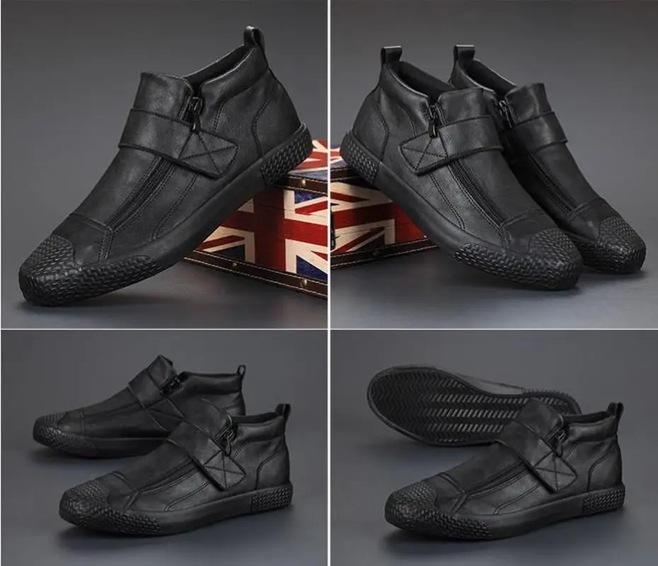 Ebulapn Brand New Men PU Leather Casual Shoes Korean Fashion Solid Color Zipper Vulcanized Shoes Youth Trend Men Loafer Sneakers
Ebulapn Brand New Men PU Leather Casual Shoes Korean Fashion Solid Color Zipper Vulcanized Shoes Youth Trend Men Loafer Sneakers