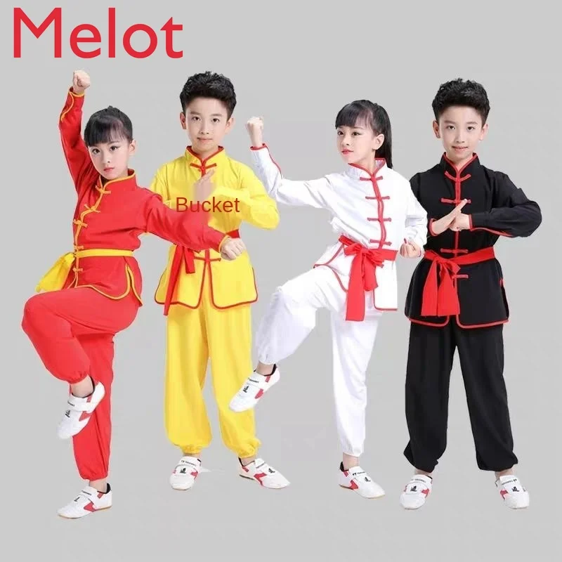 Long Sleeve Children Practice Kung Fu Tea Set Martial Arts Clothes Autumn and Winter Tai Ji Suit Training Chinese Style
Long Sleeve Children Practice Kung Fu Tea Set Martial Arts Clothes Autumn and Winter Tai Ji Suit Training Chinese Style