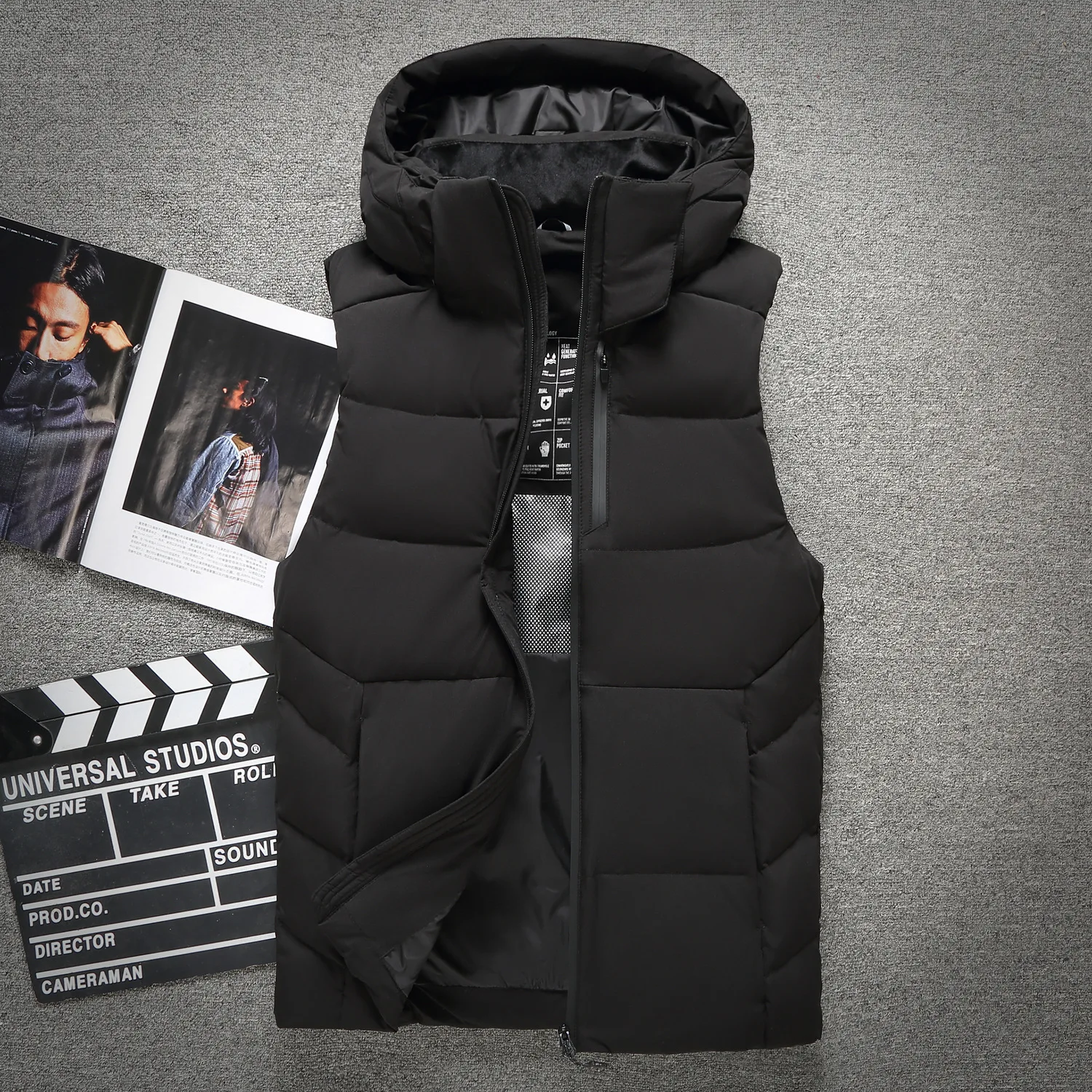 Thickened Warm Waistcoat Autumn and Winter Down Jacket Fashion Mens Waistcoat 90%White Duck Down Warm
Thickened Warm Waistcoat Autumn and Winter Down Jacket Fashion Mens Waistcoat 90%White Duck Down Warm