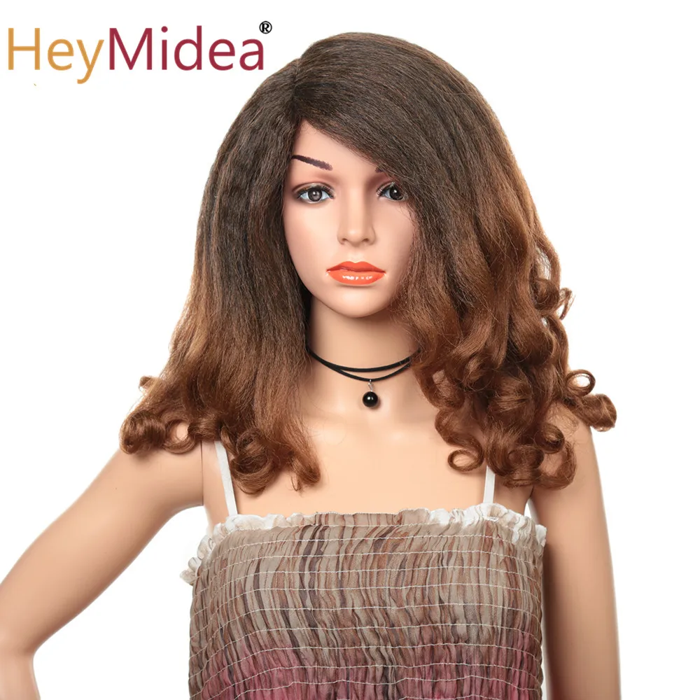 Afro Kinky Straight Wig Wave Ends 20inch Synthetic Fluffy Hair Wig Heat Resistant Ombre Marley Wigs for Women HeyMidea
Afro Kinky Straight Wig Wave Ends 20inch Synthetic Fluffy Hair Wig Heat Resistant Ombre Marley Wigs for Women HeyMidea