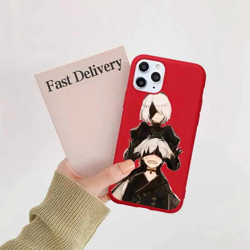 Anime Nier Automata 2b Phone Case Candy Color Red for iPhone 11 12 pro XS MAX 8 7 6 6S Plus X 5S SE 2020 XR
Anime Nier Automata 2b Phone Case Candy Color Red for iPhone 11 12 pro XS MAX 8 7 6 6S Plus X 5S SE 2020 XR