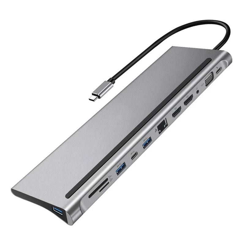 Type C HUB USB3.0 Docking Station MST Multi Dual HDMI-Compatible 4K RJ45 VGA TF USB C HUB for Pro/Air Laptop PC
Type C HUB USB3.0 Docking Station MST Multi Dual HDMI-Compatible 4K RJ45 VGA TF USB C HUB for Pro/Air Laptop PC