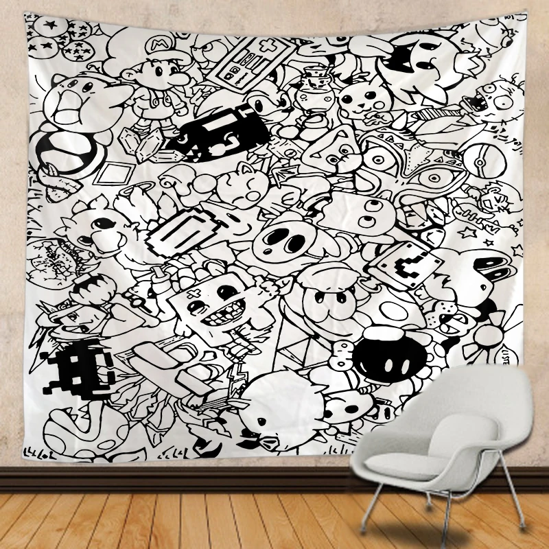 Black and white pattern Tapestry Mandala Tapestry Wall Hanging Boho decor hippie macrame Witchcraft Tapestry
Black and white pattern Tapestry Mandala Tapestry Wall Hanging Boho decor hippie macrame Witchcraft Tapestry