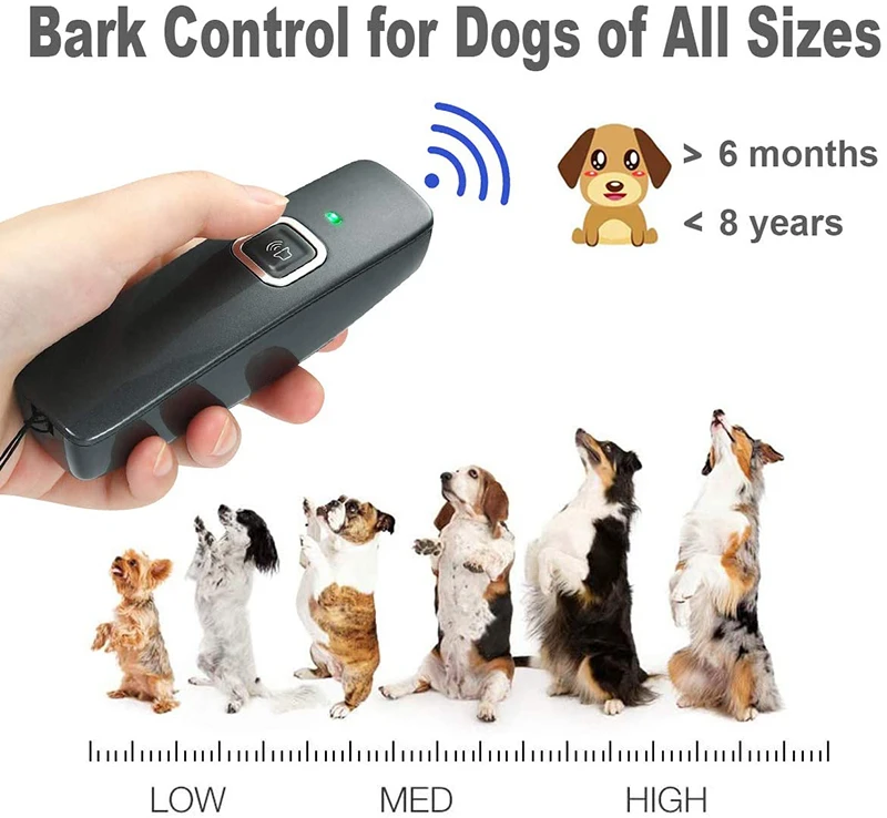 Ultrasonic Anti Barking Device Wrist Strap Hand-Held Dog Repeller Bark Control Pet Behavior Training 6m/19ft Range
Ultrasonic Anti Barking Device Wrist Strap Hand-Held Dog Repeller Bark Control Pet Behavior Training 6m/19ft Range