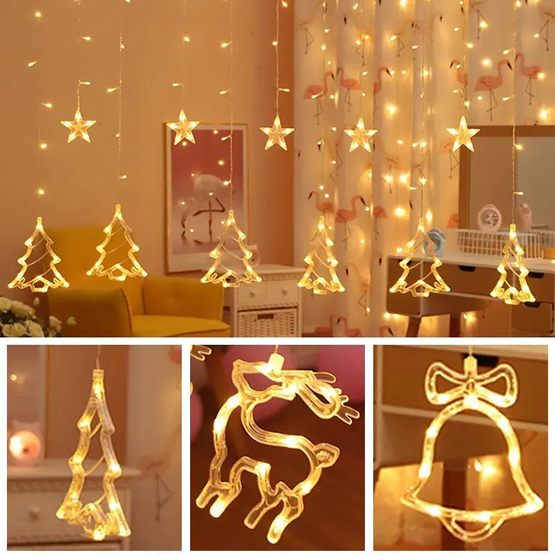 Fairy String Light Curtain Lamp LED Lamp String Moon Star 110V US Plug Durable Super Bright Romantic Wedding Neon Lantern
Fairy String Light Curtain Lamp LED Lamp String Moon Star 110V US Plug Durable Super Bright Romantic Wedding Neon Lantern