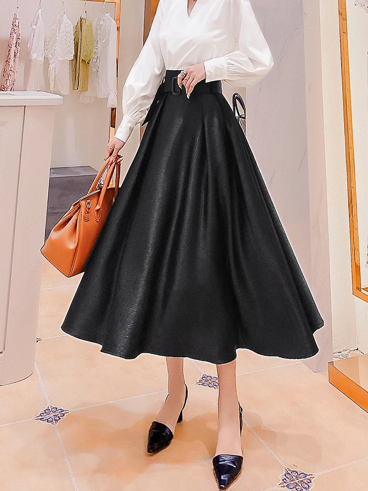 KBAT 2022 Vintage Women High Waist Midi Skirt Korea Fashion Spring Plus Size Pleated Skirt Ladies Elegant Party Dresses
KBAT 2022 Vintage Women High Waist Midi Skirt Korea Fashion Spring Plus Size Pleated Skirt Ladies Elegant Party Dresses
