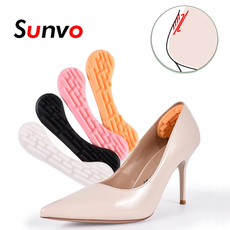 

Силиконовая подкладка на пятку, наклейки на половину стельки для женской обуви, регулируемый размер, обезболивающие подкладки, противоскол...