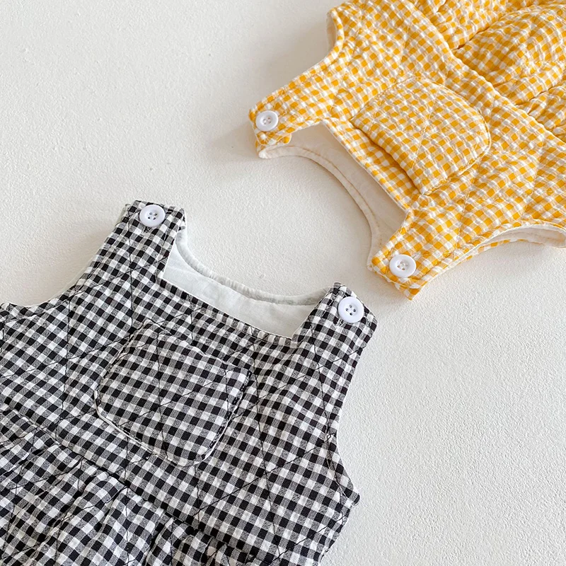 MILANCEL 2020 Baby Clothing Plaid Girls Bodysuit Cotton Lining Girls Outfit Sleeveless Boys outerwear
MILANCEL 2020 Baby Clothing Plaid Girls Bodysuit Cotton Lining Girls Outfit Sleeveless Boys outerwear