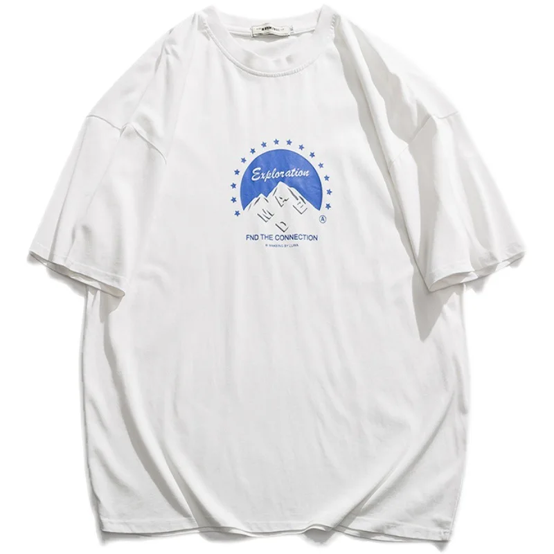 Preppy 2021 spring and summer short sleeve T-shirt fashion snow mountain print art half sleeve men's leisure new short T
Preppy 2021 spring and summer short sleeve T-shirt fashion snow mountain print art half sleeve men's leisure new short T