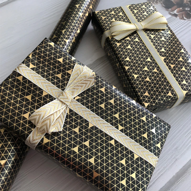 Black Copper Foil Wrap Paper Luxury Gift Wrapping Paper Box Packaging Gold Metallic Rolling Paper Glitter Stripe Package
Black Copper Foil Wrap Paper Luxury Gift Wrapping Paper Box Packaging Gold Metallic Rolling Paper Glitter Stripe Package