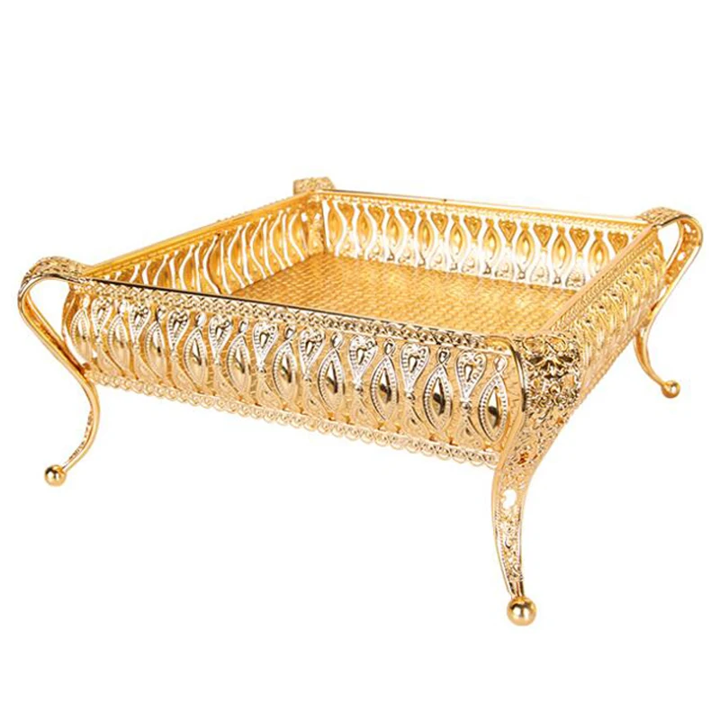 Поднос для домашних напитков, креативная винтажная тарелка для фруктов, стол для закусок, железный ящик для хранения, квадратный лоток, Золо... 
Поднос для домашних напитков, креативная винтажная тарелка для фруктов, стол для закусок, железный ящик для хранения, квадратный лоток, Золо...