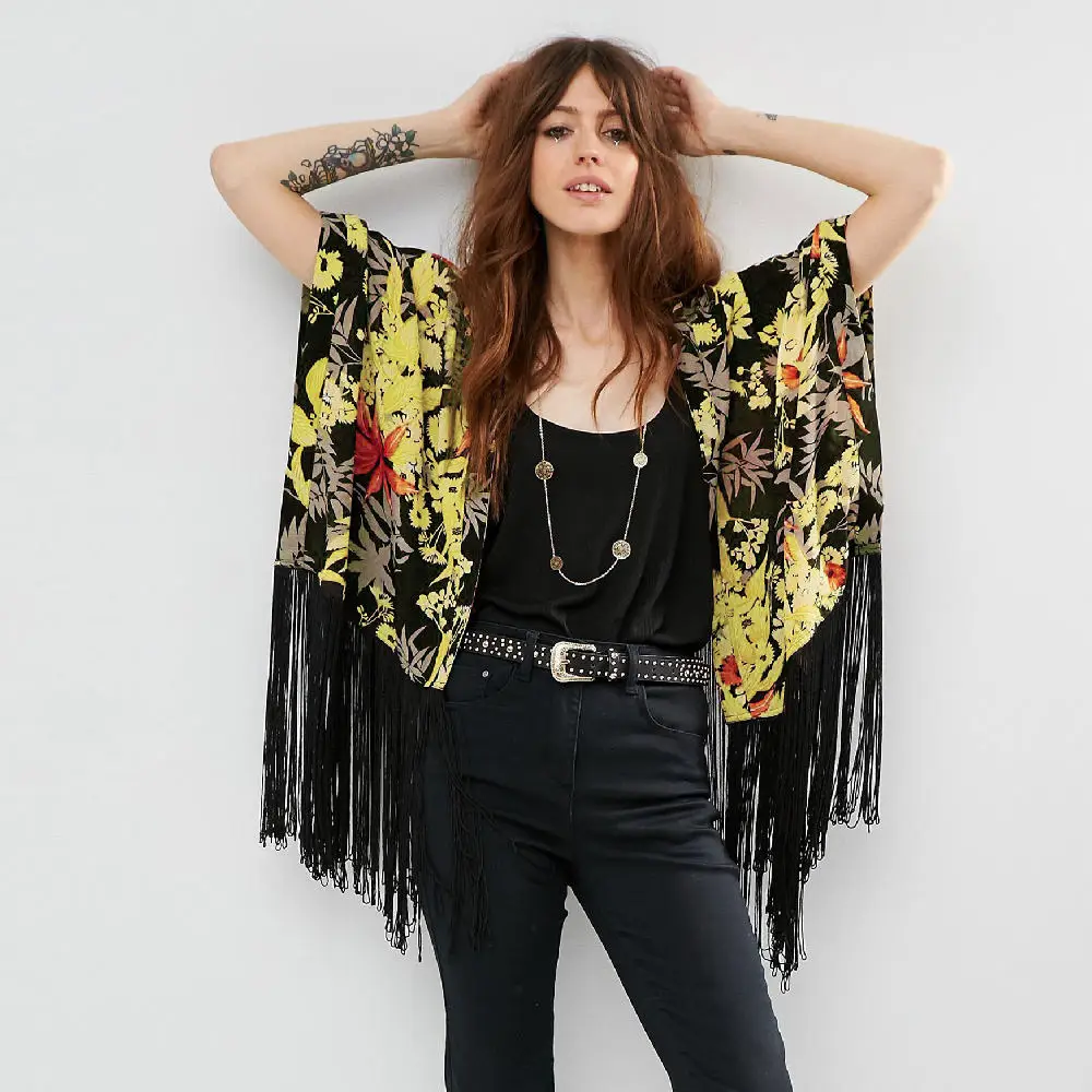 2021 Vintage Printed Fringed Tunic Long Kimono Plus Size Sexy Beach Wear Summer Clothing For Women Tops and Blouses Shirts A799
2021 Vintage Printed Fringed Tunic Long Kimono Plus Size Sexy Beach Wear Summer Clothing For Women Tops and Blouses Shirts A799
