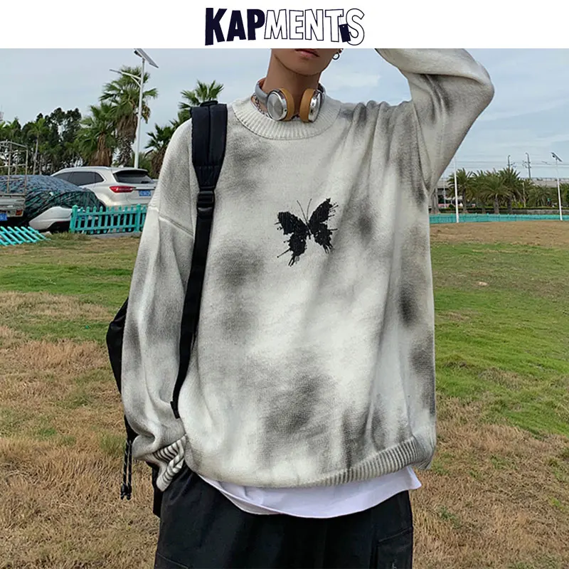 KAPMENTS Men Japanese Tie Dye Sweater 2022 Winter Mens Fashions Butterfly Printed Streetwear Sweaters Male Harajuku Pullovers
KAPMENTS Men Japanese Tie Dye Sweater 2022 Winter Mens Fashions Butterfly Printed Streetwear Sweaters Male Harajuku Pullovers