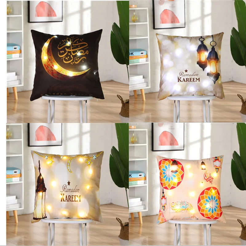 6 Style 45cm Eid Mubarak Pillowcase Eid Mubarak Decor Ramadan Decorations for Home Islam Muslim Party Supplies Kareem Gift
6 Style 45cm Eid Mubarak Pillowcase Eid Mubarak Decor Ramadan Decorations for Home Islam Muslim Party Supplies Kareem Gift