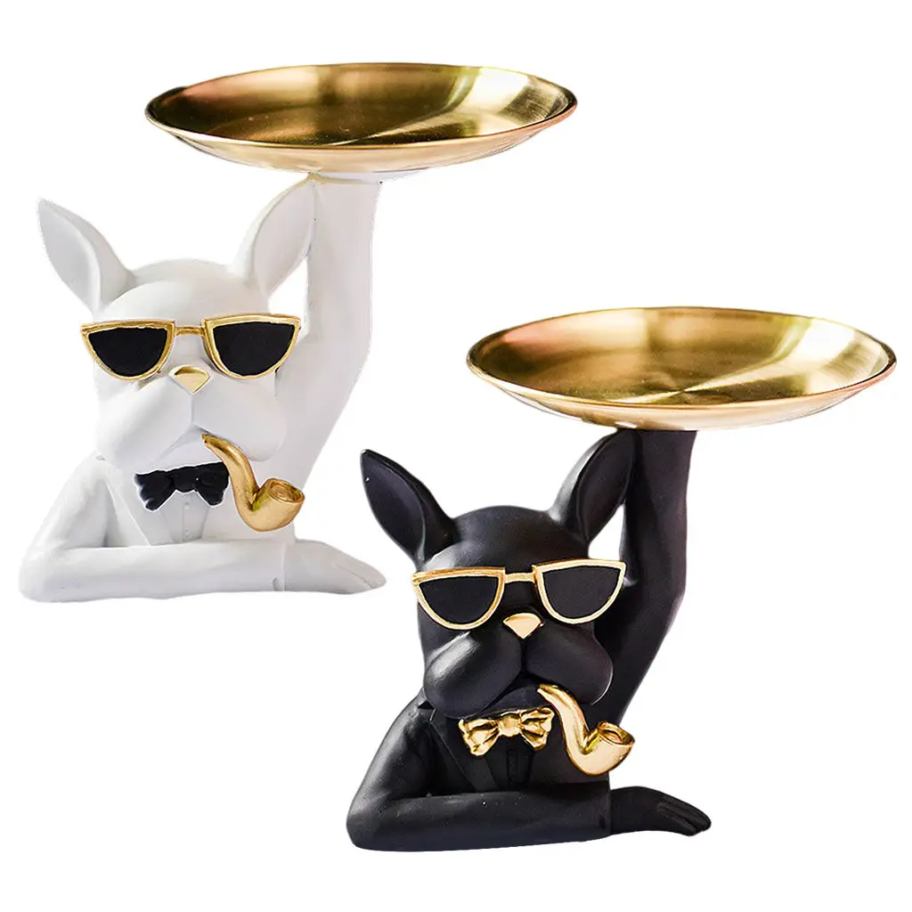 Bulldog Sculpture Jewelry Valet Tray, Catchall for Men and Women, Key, Wallet, Coins Box
Bulldog Sculpture Jewelry Valet Tray, Catchall for Men and Women, Key, Wallet, Coins Box