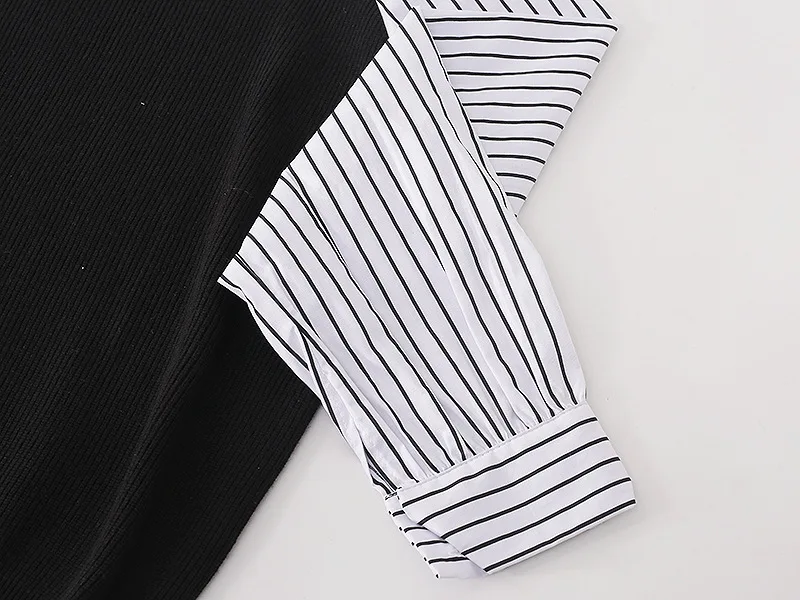 Autumn Elegant Women Sweater Patchwork Striped Shirts Bushness Mori Girl Style Pullover knitting Long Sleeve Casual Femmes Tops
Autumn Elegant Women Sweater Patchwork Striped Shirts Bushness Mori Girl Style Pullover knitting Long Sleeve Casual Femmes Tops