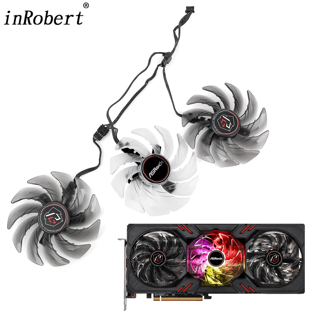 New 87MM Cooler Fan Replacement For Asrock AMD Radeon RX 6600 6700 6800 6900 XT Phantom Gaming Graphics Video Cards Cooling Fans
New 87MM Cooler Fan Replacement For Asrock AMD Radeon RX 6600 6700 6800 6900 XT Phantom Gaming Graphics Video Cards Cooling Fans