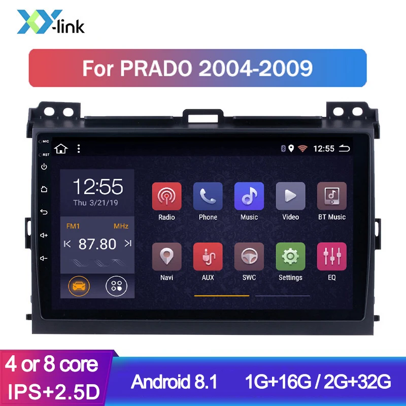 Автомобильный радиоприемник, мультимедийный плеер для Toyota LAND CRUISER Prado 120 2003-2009, Android, GPS-навигация, аксессуар No 2 Din, Dvd
Автомобильный радиоприемник, мультимедийный плеер для Toyota LAND CRUISER Prado 120 2003-2009, Android, GPS-навигация, аксессуар No 2 Din, Dvd