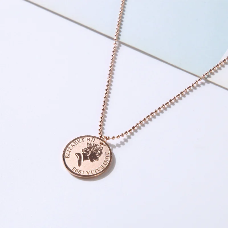 Цепочка с подвеской женская из титановой стали под розовое золото
Цепочка с подвеской женская из титановой стали под розовое золото