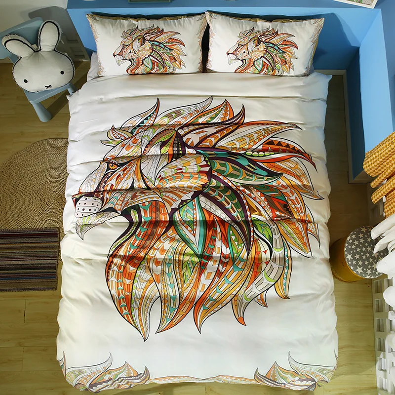 3D Animals Bedding Sets Bohemia Style Duvet Cover + Pillow Case US King Size Wolf Bed Linens 3d OWL Bedclothe National Bedding 
3D Animals Bedding Sets Bohemia Style Duvet Cover + Pillow Case US King Size Wolf Bed Linens 3d OWL Bedclothe National Bedding